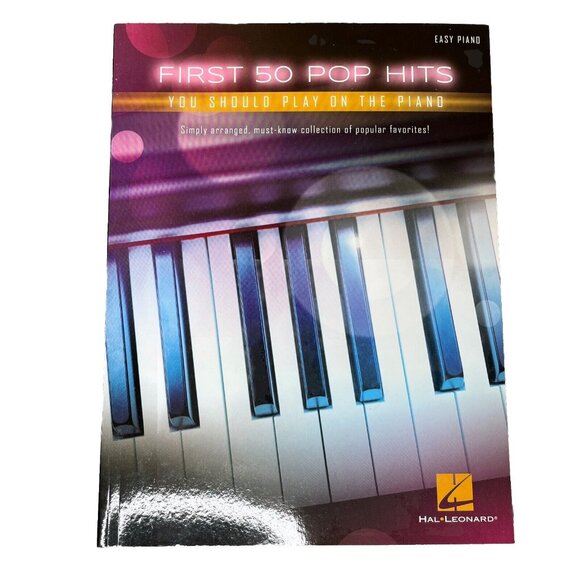 First 50 Pop Hits You Should Play on the Piano Hal Leonard Easy Piano - Picture 1 of 5